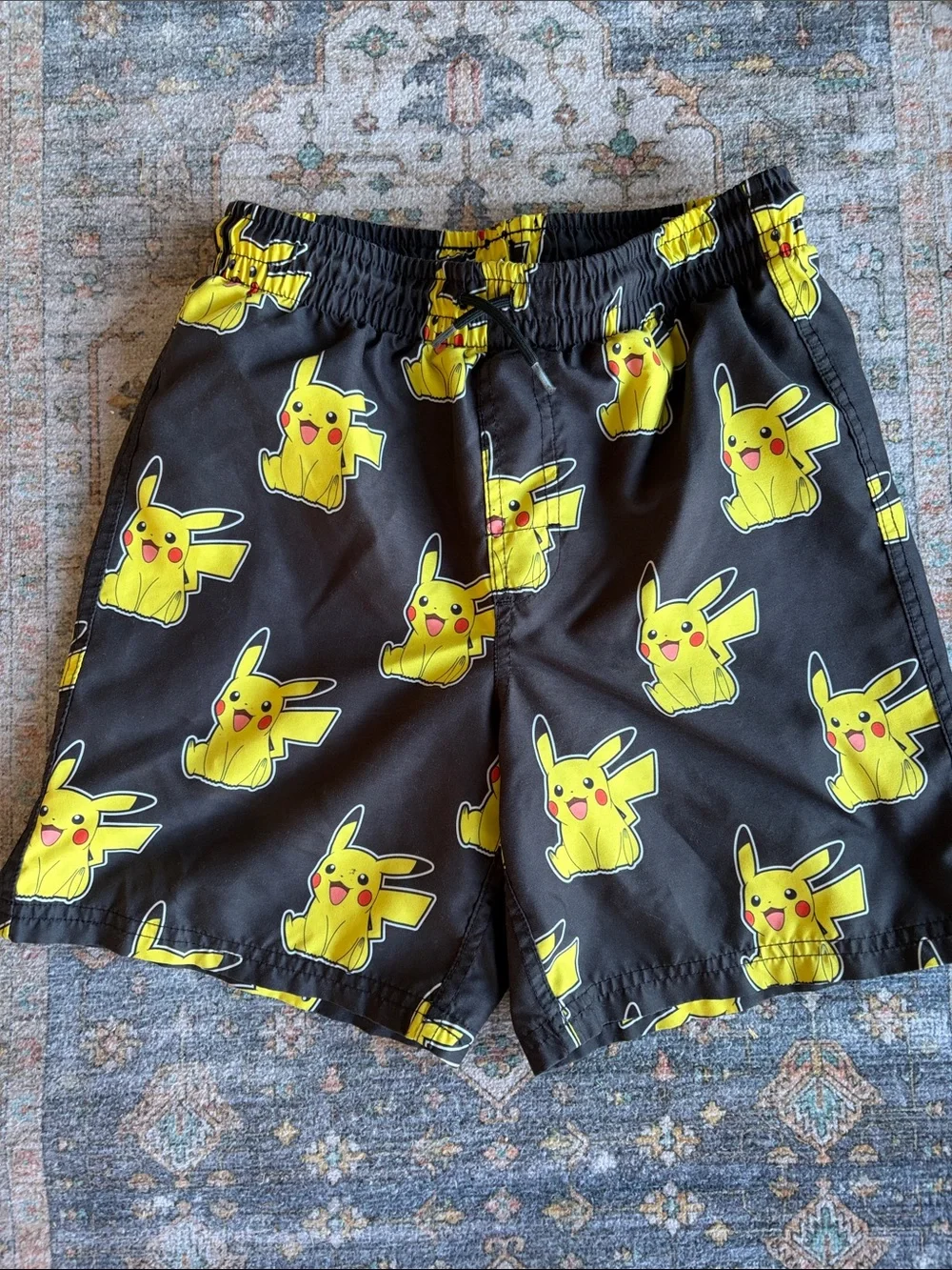 Pikachu Black & Yellow Kids Swim trunks/shorts